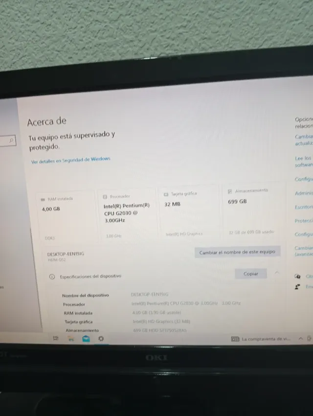 Ordenador sobremesa Dell