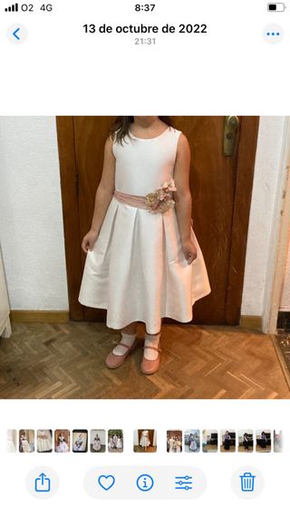 Vestido de fiesta niña blanco