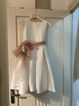 Vestido de fiesta niña blanco
