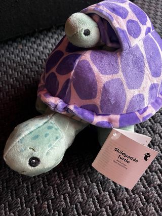 Peluche Tartaruga con Cucciolo Viola