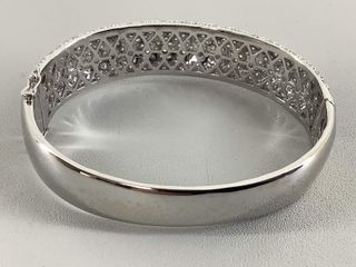 brazalete oro 18k con piedra con diamante