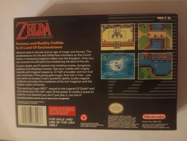 Zelda: A Link to the Past SNES