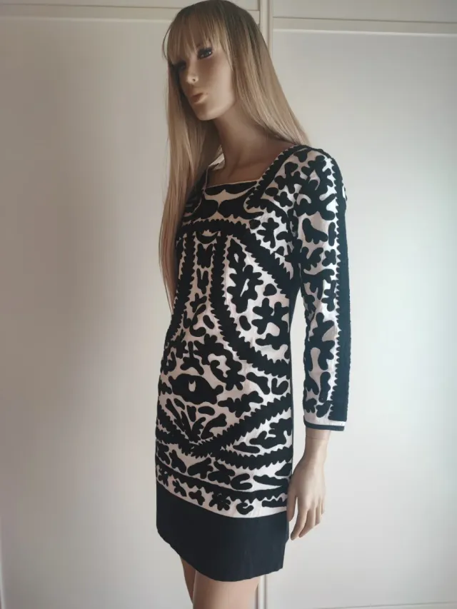 VESTIDO Almatrichi Negro y Blanco Talla S M