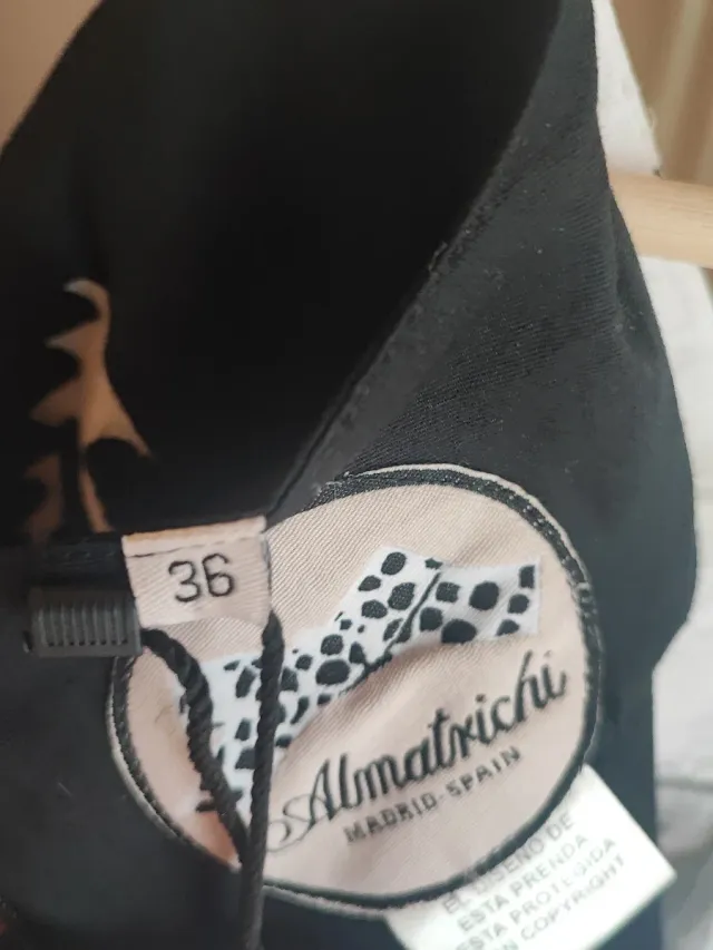 VESTIDO Almatrichi Negro y Blanco Talla S M