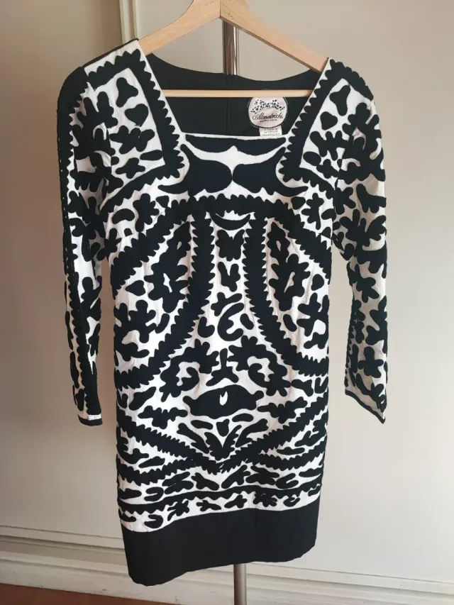 VESTIDO Almatrichi Negro y Blanco Talla S M