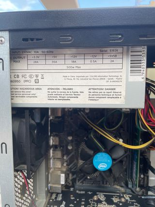Torre PC Intel (sin disco duro)