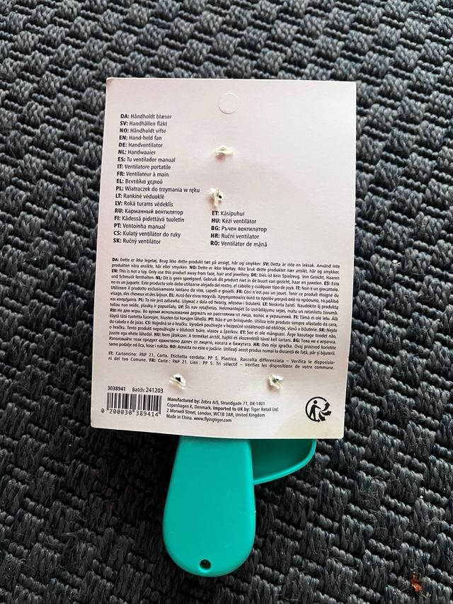 Ventilatore mini portatile manuale