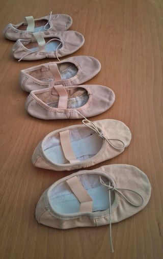 Sapatilhas de Ballet Rosa/Bege