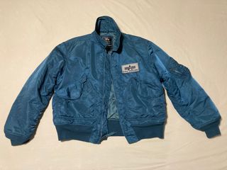 Cazadora Bomber Alpha Industries Azul Talla L