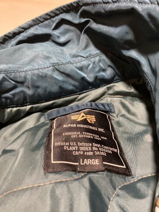 Cazadora Bomber Alpha Industries Azul Talla L