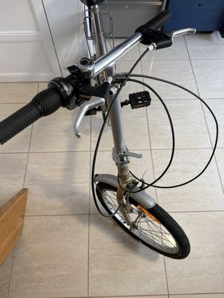 Bicicleta Plegable Boomerang Dorada