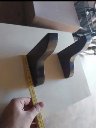 Coppia reggimensola in legno