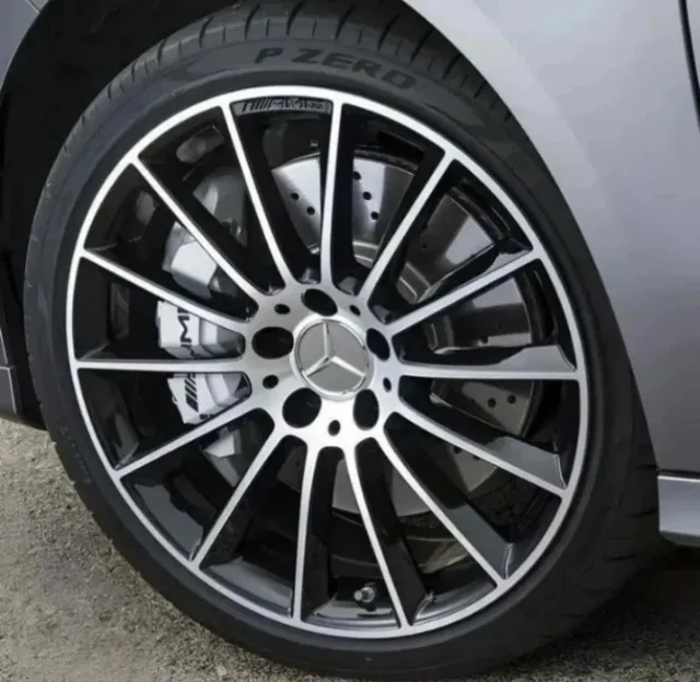 4 Tapabujes centro rueda llanta buje Mercedes 75mm