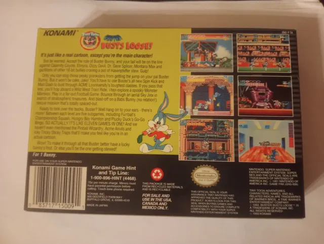 Tiny Toon Adventures: Buster Busts Loose! SNES