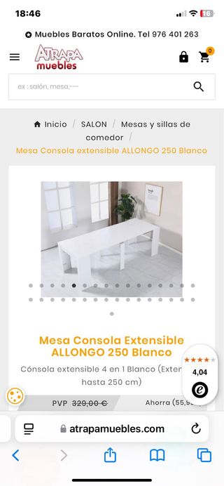 Tavolo da pranzo allungabile e consolle grigio scuro