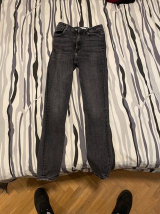 Pantalones Pitillo Zara Negros, para joven delgado