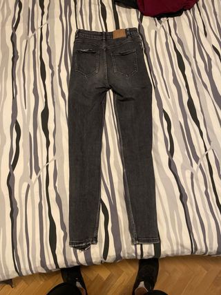 Pantalones Pitillo Zara Negros, para joven delgado