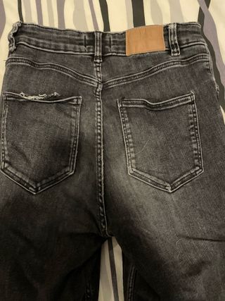 Pantalones Pitillo Zara Negros, para joven delgado