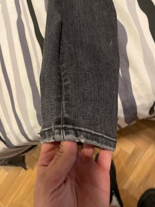 Pantalones Pitillo Zara Negros, para joven delgado