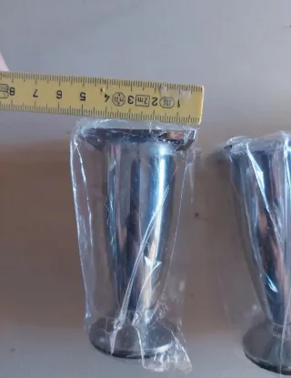 4 Piedini per Mobili in Acciaio