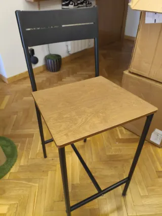 Taburetes Ikea Madera y Metal