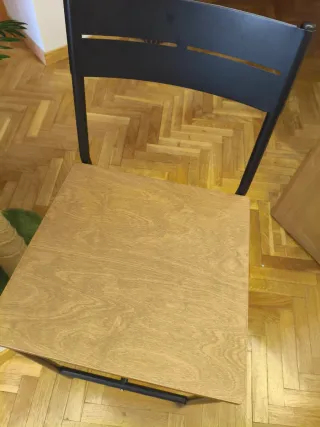 Taburetes Ikea Madera y Metal