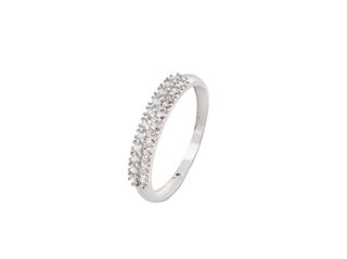 anillo oro 18k con piedra con circonita t. 12 (16,56 mm)