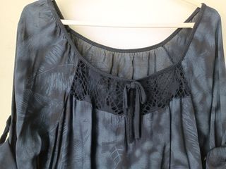 Blusa señora azul Talla Grande