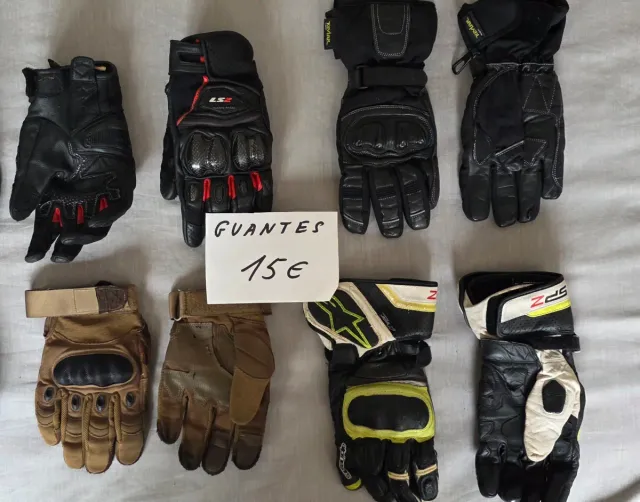 Guantes de moto varios modelos y tallas