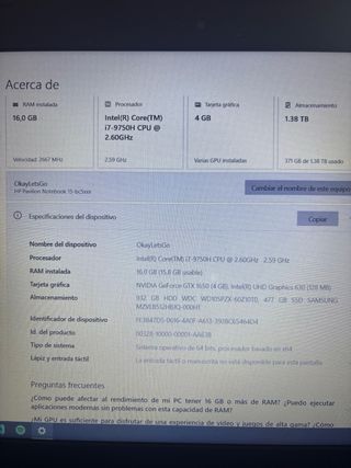 Notebook HP Pavilion -15 (2019) nero