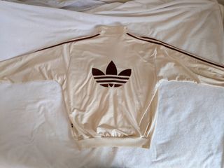 Chaqueta Adidas Vintage Retro 1999 Beige Marrón