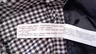 Pantalón Zara cuadros blanco y negro T. S