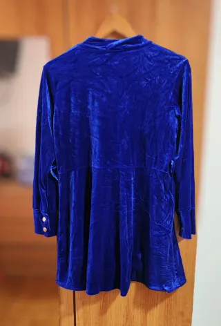 Túnica Veludo Azul