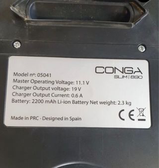 Aspiradora Conga Slim 890.
Para RECAMBIOS. 