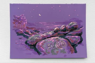 ARTE Dibujo ilustración original único