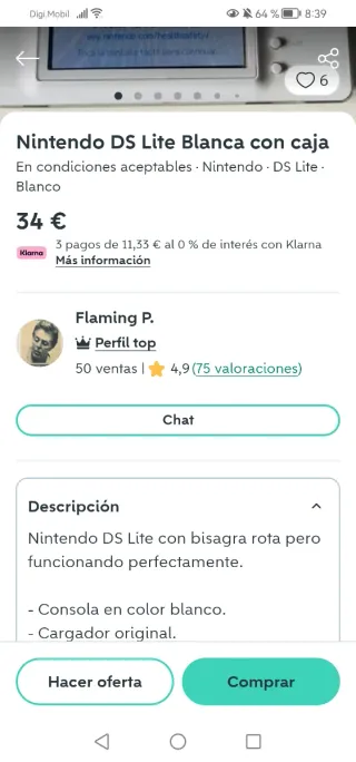 NINTENDO DS LITE + JUEGOS + FUNDA