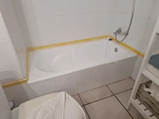 Bañera blanca de 70x140