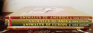Lote libros animales y sus crías + Oceanía