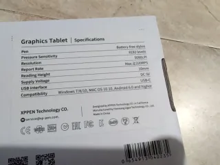 XP-PEN Deco mini4 Tableta Gráfica Negra