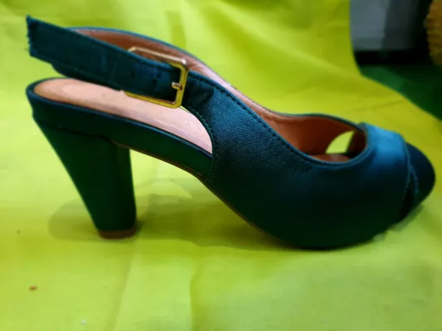 Zapatos Tacón Verde Esmeralda ELEGANTES Y CÓMODAS!