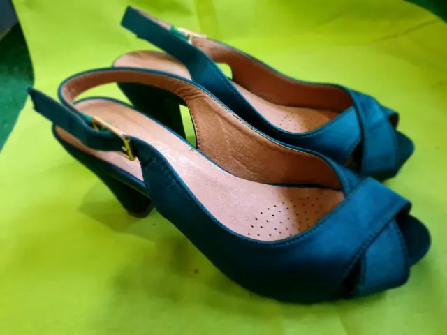 Zapatos Tacón Verde Esmeralda ELEGANTES Y CÓMODAS!