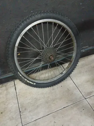 Rueda Bicicleta Plegable 20 con Piñonera