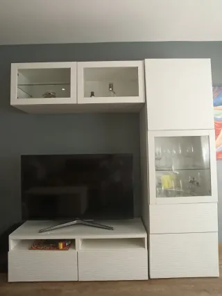 Mueble TV BESTÅ Ikea Blanco