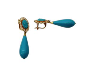 pendientes oro 18k con circonita