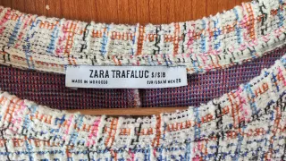 Vestido Tweed Multicolor Curto