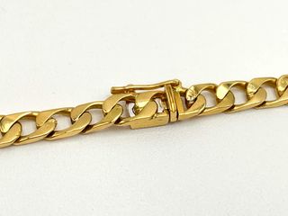 gargantilla oro 18k con diamante 22cm