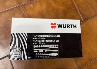 Set bussole WURTH 1/4 33 pezzi