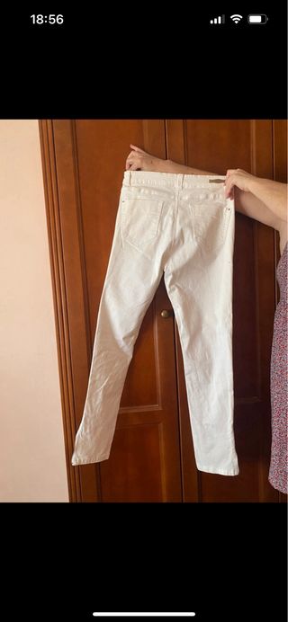 Pantalón blanco mujer