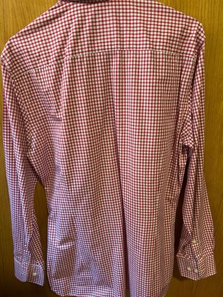 Camisa Hackett cuadros roja hombre