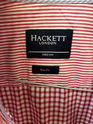 Camisa Hackett cuadros roja hombre